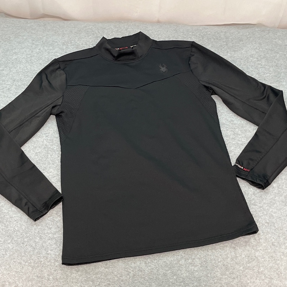 Spyder Mens Pullover Top Medium Longsleeve Athletic Running ProW B